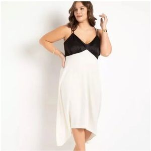 Eloquii Colorblocked Slip Dress